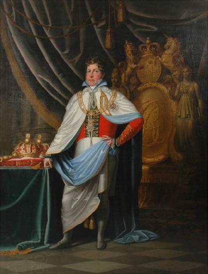 unknow artist Portrait of George IV as Grand Cross Knight of Hanoverian Guelphic Order China oil painting art